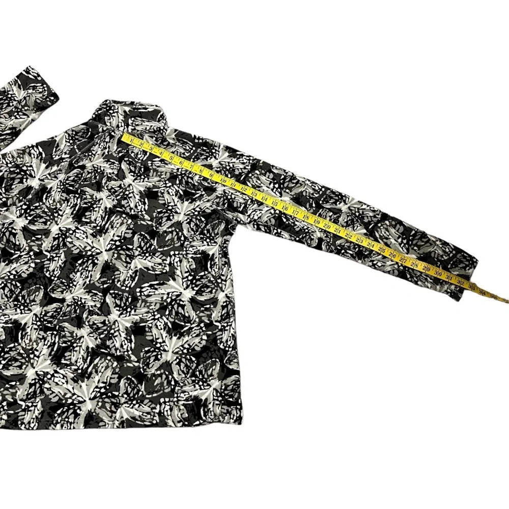 Eddie Bauer Women’s Cloud Layer 1/4 Zip Fleece Pullover Butterfly Print … - Picture 13 of 15